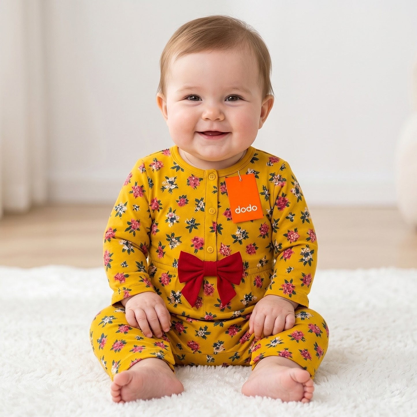 Yellow Romper For Baby