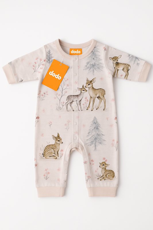 Deer Print Romper For Baby
